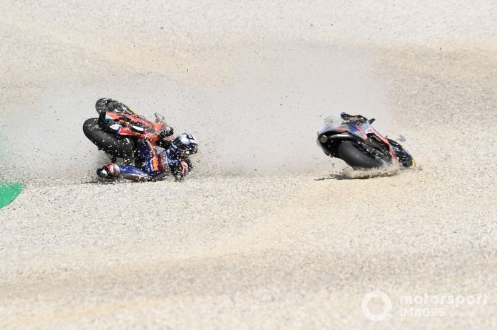 Accidente de Miguel Oliveira, Red Bull KTM Tech 3, Pol Espargaró, Red Bull KTM Factory Racing