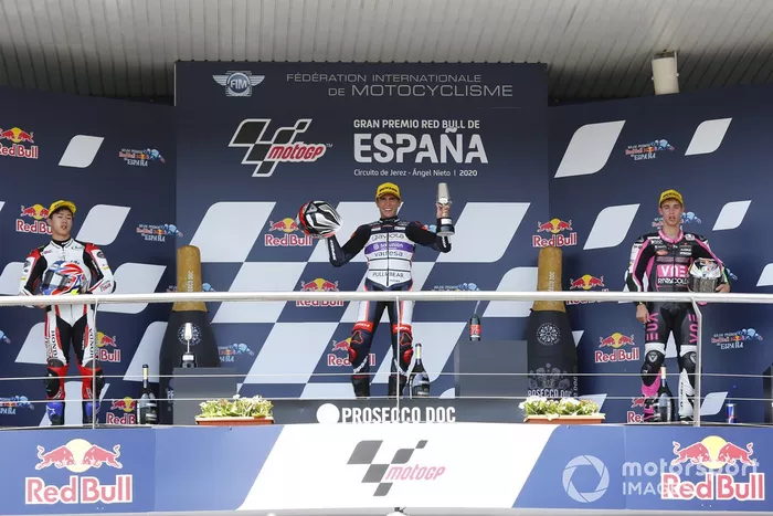Podio: Albert Arenas, Aspar Team, Ai Ogura, Honda Team Asia, Tony Arbolino, Snipers Team