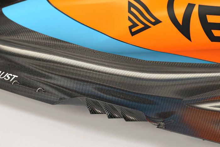McLaren MCL60, detalle flloor