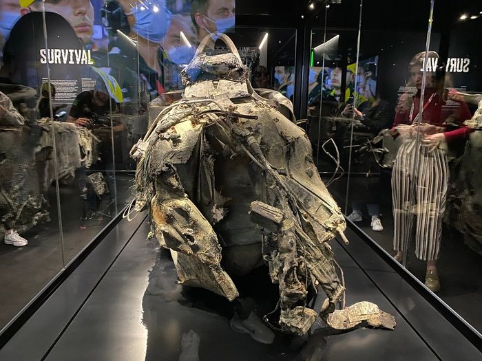 Romain Grosjean, Haas Bahrain 2020 crash chassis