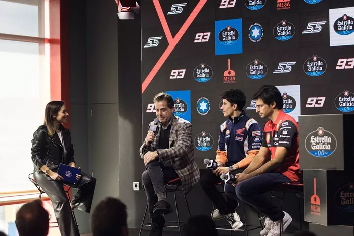 Marc Márquez, Carlos Sainz, Ignacio Rivera, Estrella Galicia 0,0