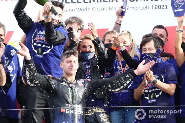El campeón del mundo Fabio Quartararo, Yamaha Factory Racing