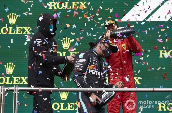 Toto Wolff, Mercedes AMG, Lewis Hamilton, Mercedes-AMG F1 y Sebastian Vettel, Ferrari