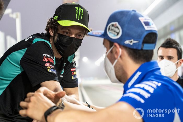 Alex Rins, Team Suzuki MotoGP, Valentino Rossi, Petronas Yamaha SRT