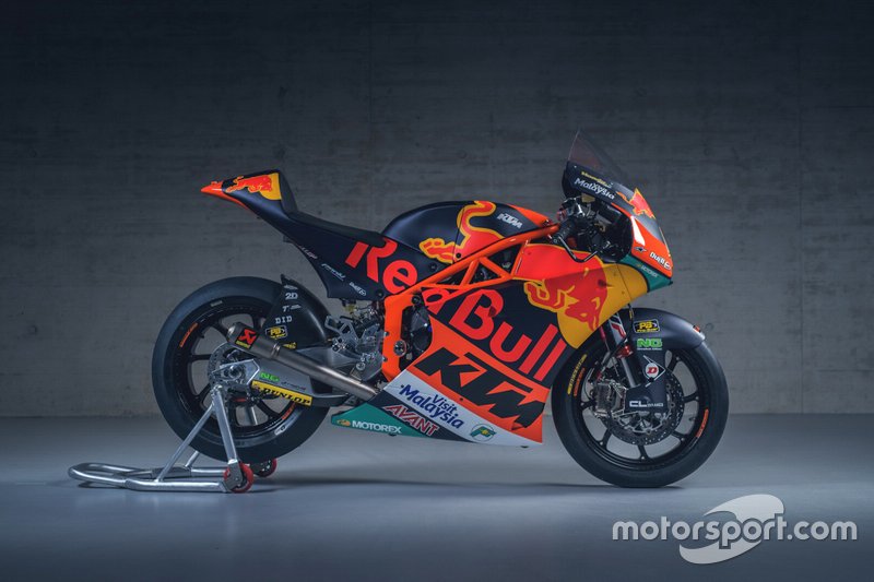 La moto di Brad Binder, Red Bull KTM Ajo