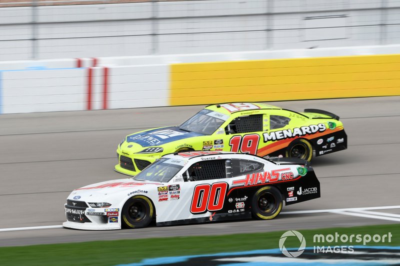 Cole Custer, Stewart-Haas Racing, Ford Mustang Haas Automation, Brandon Jones, Joe Gibbs Racing, Toyota Supra Menards/Jeld-Wen
