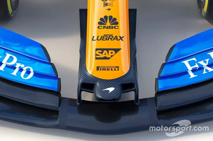 Vue détaillée de la McLaren MCL34