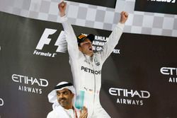 Podium: Second place Nico Rosberg, Mercedes AMG F1