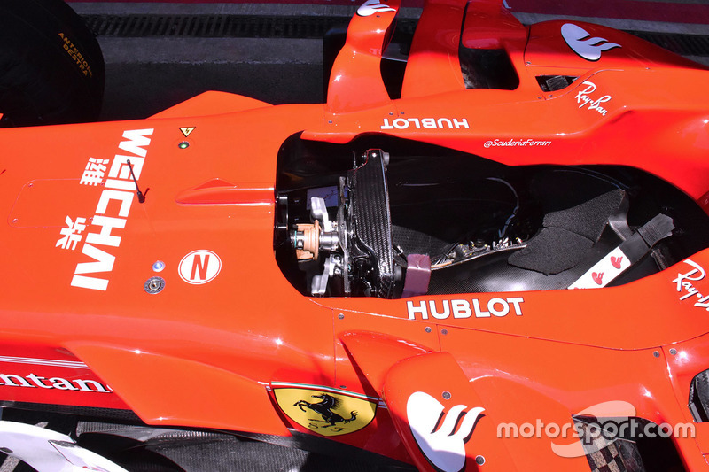 Ferrari SF70H cockpit detail