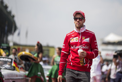 Sebastian Vettel, Ferrari on the drivers parade