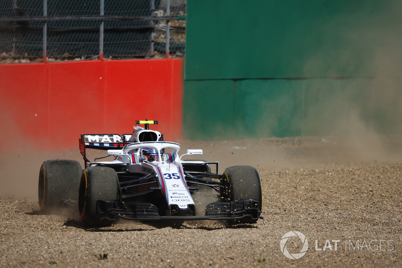 Sergey Sirotkin, Williams FW41, spins