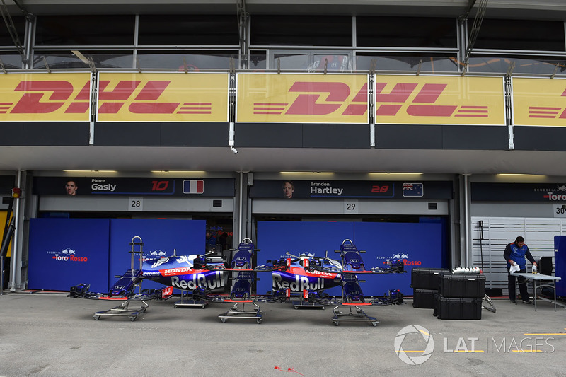 Scuderia Toro Rosso garage