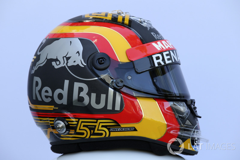 Le casque de Carlos Sainz Jr., Renault Sport F1 Team