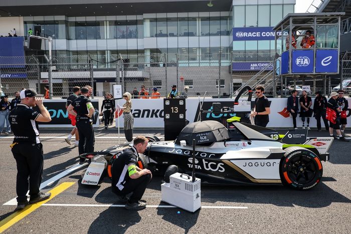 The car of Antonio Felix da Costa of Portugal Jaguar TCS Racing Jaguar I-TYPE 7