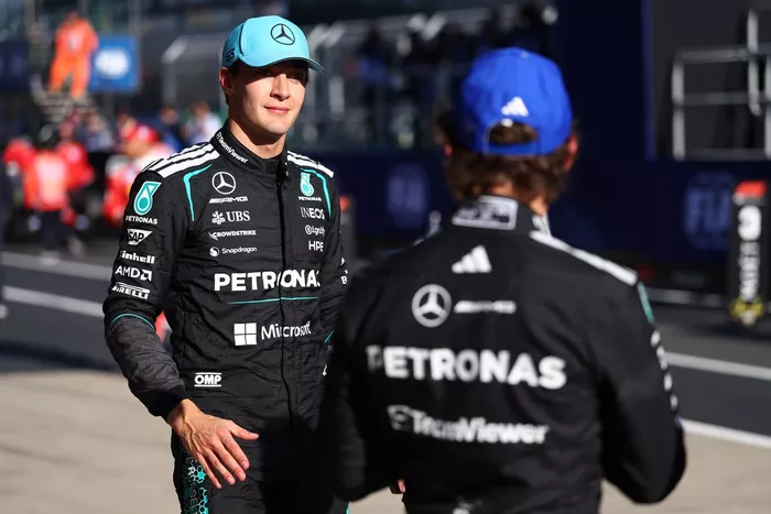 George Russell, Mercedes; Andrea Kimi Antonelli, Mercedes