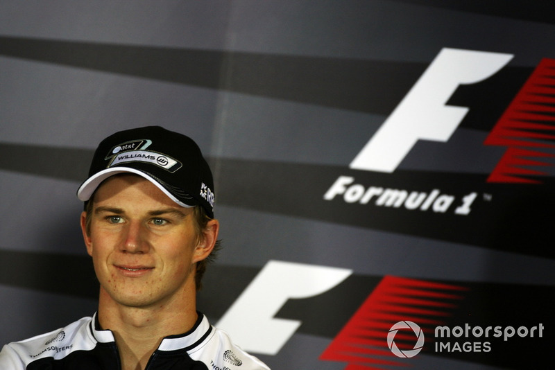 Nico Hulkenberg, Williams in the FIA Press Conference