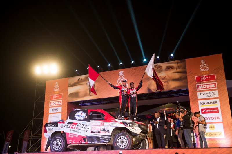 Подіум: #301 Toyota Gazoo Racing Toyota Hilux: Нассер Аль-Аттія, Маттьйо Бомель