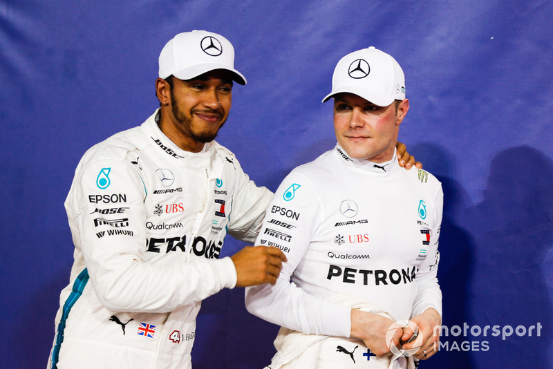 Lewis Hamilton, Mercedes AMG F1 y Valtteri Bottas, Mercedes AMG F1