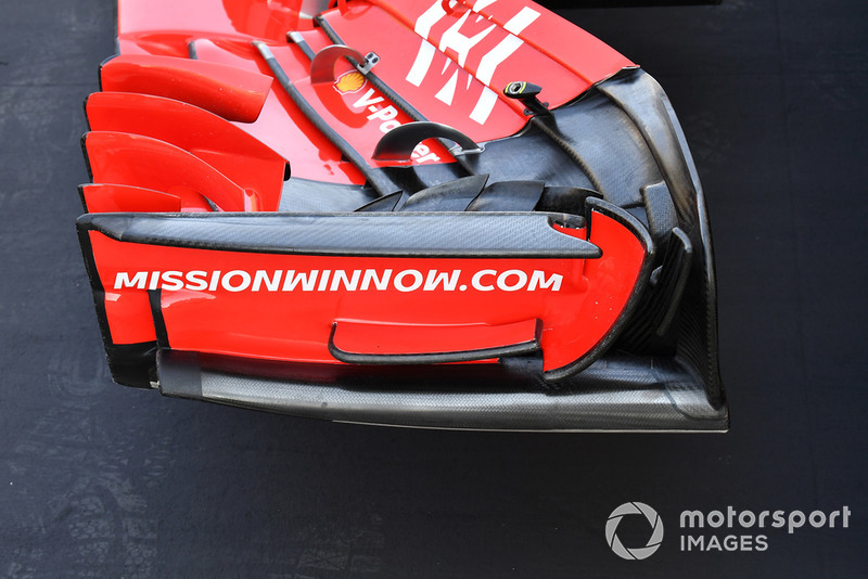 Детали переднего крыла Ferrari SF71H