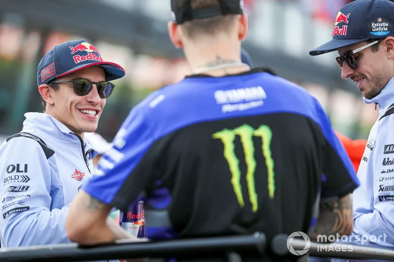 Fabio Quartararo, Yamaha Factory Racing, Marc Marquez, Gresini Racing, Alex Marquez, Gresini Racing