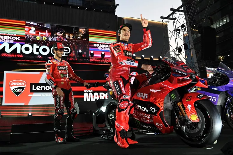Marc Marquez, Ducati Team, Francesco Bagnaia, Ducati Team