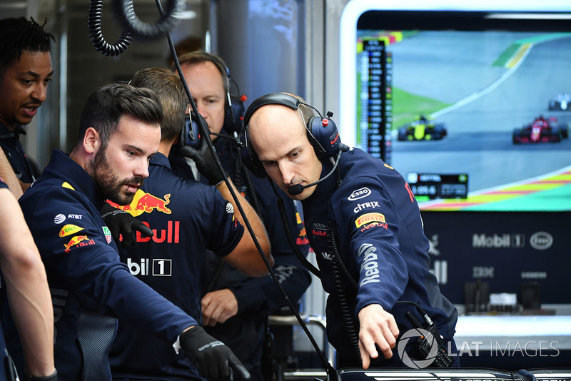 Red Bull Racing mechanics