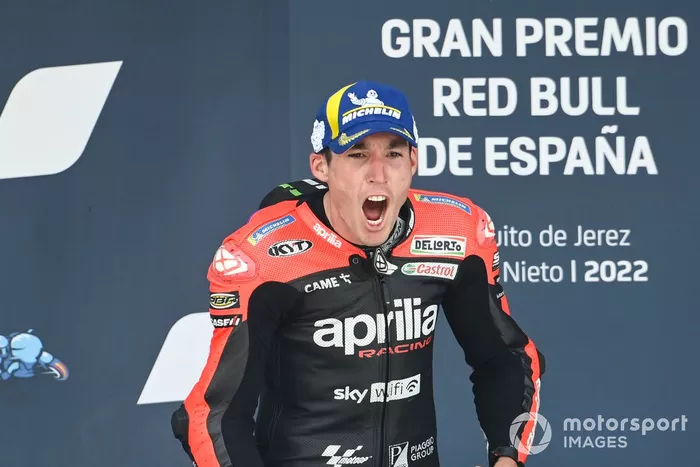 Podio: tercer lugar Aleix Espargaró, Aprilia Racing Team