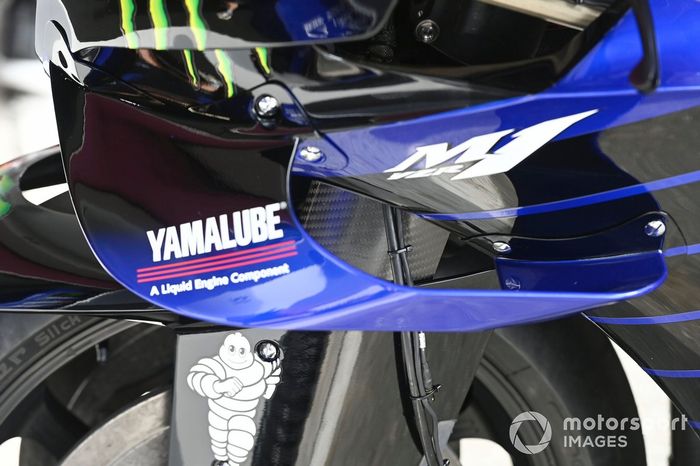 Detalle de la moto de Yamaha Factory Racing