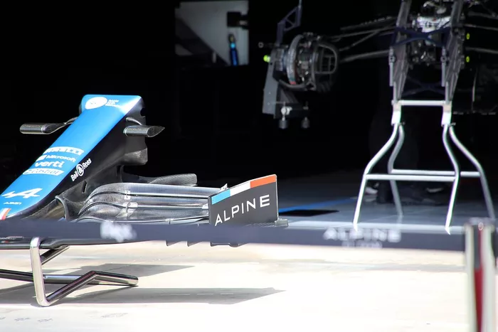 Alerón delantero del Alpine A521