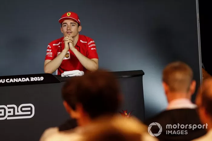 Charles Leclerc, Ferrari alla conferenza stampa