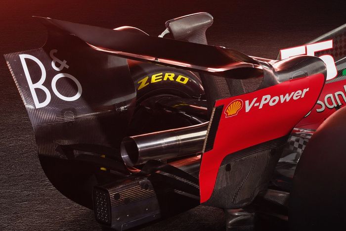 Ferrari SF-23. detalle trasero