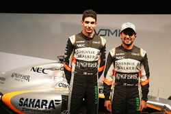 Esteban Ocon, Sahara Force India F1 Team; Sergio Perez, Sahara Force India F1 Team