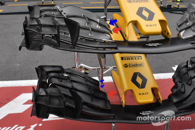 Ailerons avant de la Renault Sport F1 Team RS17