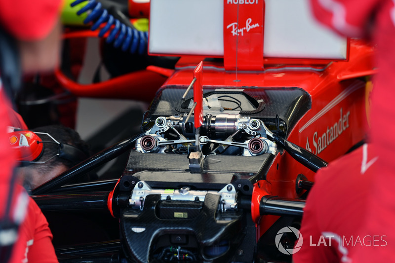 Ferrari SF70H, front suspension detail