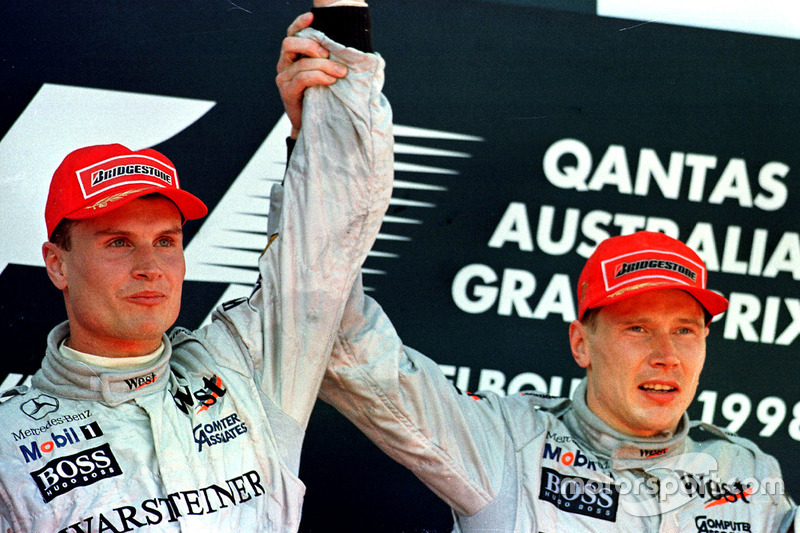 1998: 1. Mika Häkkinen, 2. David Coulthard, 3. Heinz-Harald Frentzen