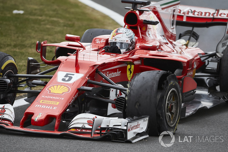A maré de azar voltou a bater em Silverstone, duas corridas depois. Um furo de pneu nas últimas voltas o fez terminar somente em sétimo lugar, novamente desperdiçando pontos importantes.