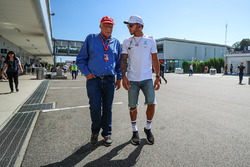 Niki Lauda, Mercedes AMG F1 Presidente no ejecutivo y Mercedes AMG F1 Lewis Hamilton
