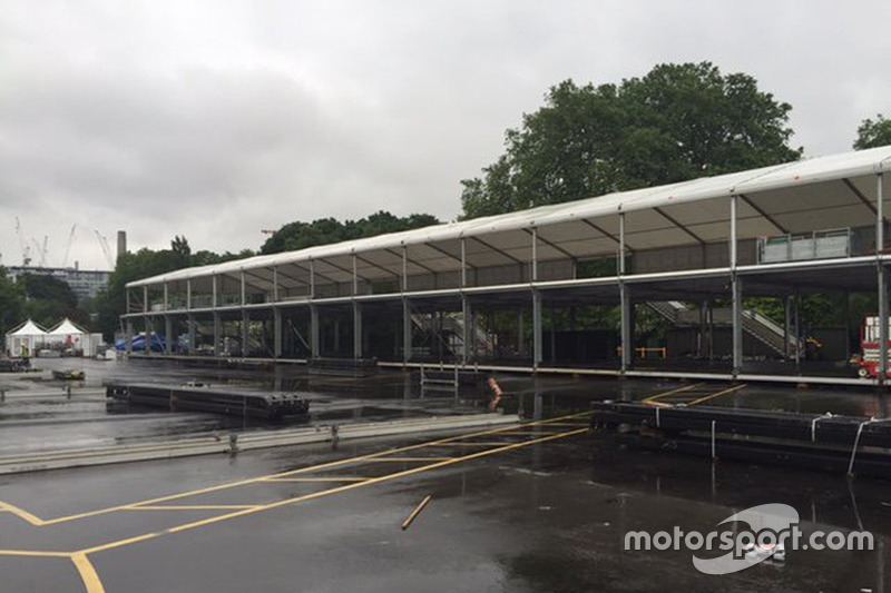 Konstruksi Sirkuit London ePrix