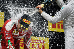 Podium: second place Sebastian Vettel, Ferrari