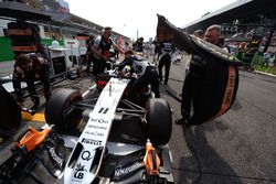 Sergio Perez, Sahara Force India F1 VJM09, sur la grille