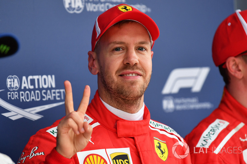 Pole pozisyonu galibi Sebastian Vettel, Ferrari