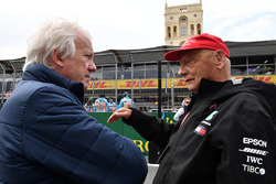 Charlie Whiting, FIA Delegesi ve Niki Lauda, Mercedes AMG F1 Fahri Direktörü