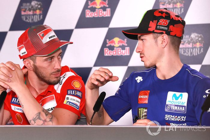 Andrea Dovizioso, Ducati Team, Maverick Viñales, Yamaha Factory Racing