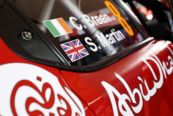Détail de la voiture de Craig Breen, Scott Martin, Citroën C3 WRC, Citroën World Rally Team