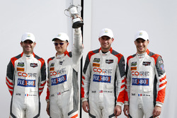 Victory lane, third place P: #54 CORE autosport ORECA LMP2: Jon Bennett, Colin Braun, Romain Dumas, Loic Duval
