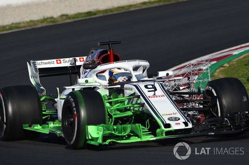 Marcus Ericsson, Alfa Romeo Sauber C37 con la vernice aerodinamica