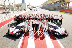 #1 Porsche Team Porsche 919 Hybrid: Neel Jani, Andre Lotterer, Nick Tandy, #2 Porsche Team Porsche 9