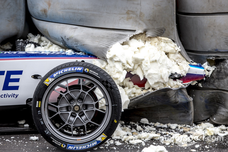 Crash Robin Frijns, Amlin Andretti Formula E Team