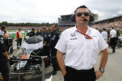 Eric Boullier, Director de carreras de McLaren en la parrilla