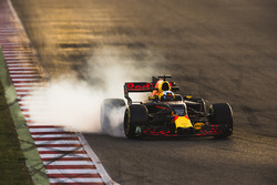 Daniel Ricciardo, Red Bull Racing RB13, bloquea una rueda